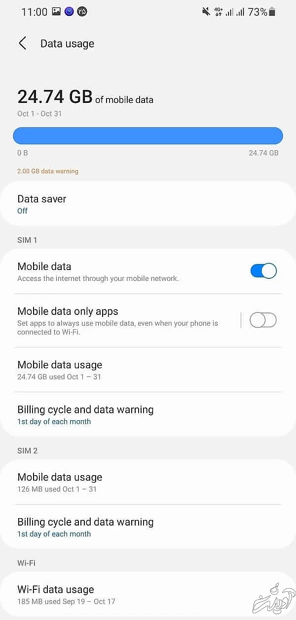بررسی میزان مصرف اینترنت در سامسونگ مصرف اینترنت سامسونگ